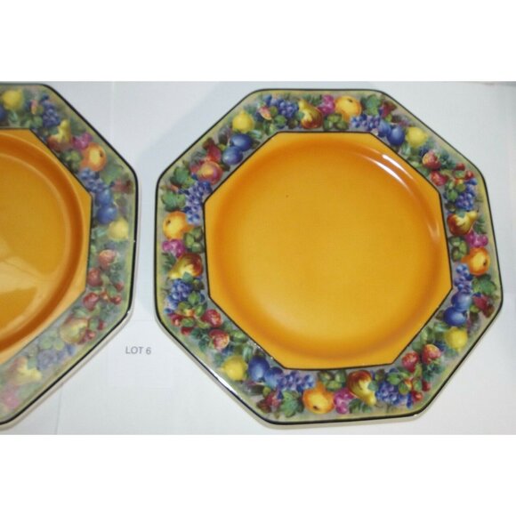 Lot of 2 Vintage Regal Ware R P Co Octagon Plate Made in England Regal Pottery # - Picture 7 of 12